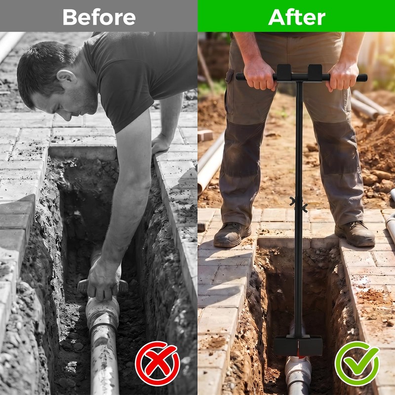 Incycall Ball Valve Wrench Tool, Detachable Water Shut-Off Tool, Portable