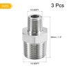 sourcing map 304 Stainless Steel Hex Reducer Pipe Fitting 1/2
