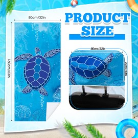 Hahafelt 2 Pack Car Seat Towel Covers with Storage Bag Seat Post Workout Sweat Washable Cover Non Slip for Car Towel for Dog Pet Workout Outdoor Sport Activities (Sea Turtles)