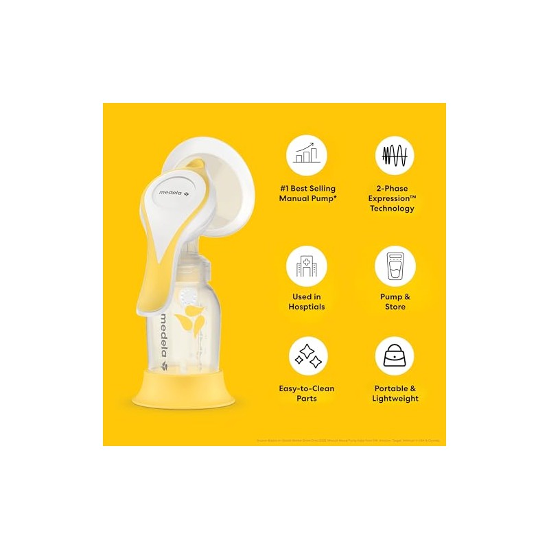 Medela | Extractor de Leche Manual Harmony Flex | Sacaleches