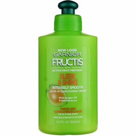 Garnier Fructis Sleek & Shine Intensely Smooth Leave-In Conditioning Cream 10.2 oz (Pack of 6)