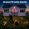 Solar Motion Sensor Alarm with Strobe Light, 130dB Outdoor Security