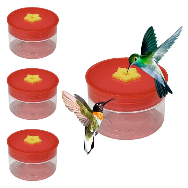 Werncy 3 Hummingbird Window Feeders, Outdoor Small Hummingbird Feeder with