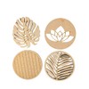 Portavasos de madera (MDF) para mesa set de 8 piezas