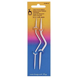 Pony Knitting Cable Needle - Bent (2pk)