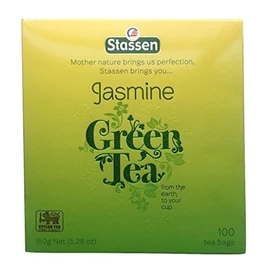 Stassen Pure Jasmine Green Tea, 100 Tea Bags (Pack of 2)