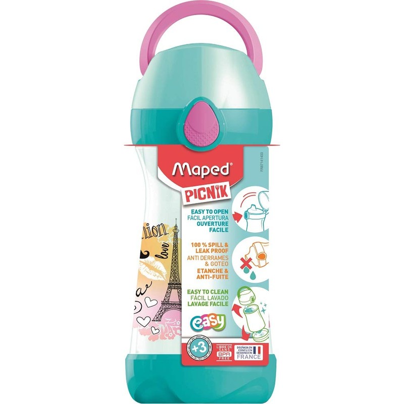 Maped Picnik Concepts 430ml Lunch Water Bottle - Paris Design