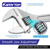 KARRYTON 15" Inch Adjustable Wrench with 1-3/4"(44mm) Max Jaw Opening