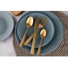 Mikasa Gold Cutlery Set in Gift Box, Stainless Steel, 16