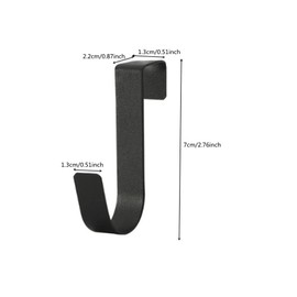 Naisfei Over The Door Hooks,6 Pcs Door Hanger Plastic Towel Hanger Hook Hanging Coat Rack Single Hook Organizer for Coat, Bag, Jacket, Hat, Robe, Ideal for Bathroom, Bedroom, Mudroom