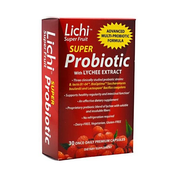 Lichi Super Fruit Lactospore Probiotic, 30 Count ( Multi-Pack)