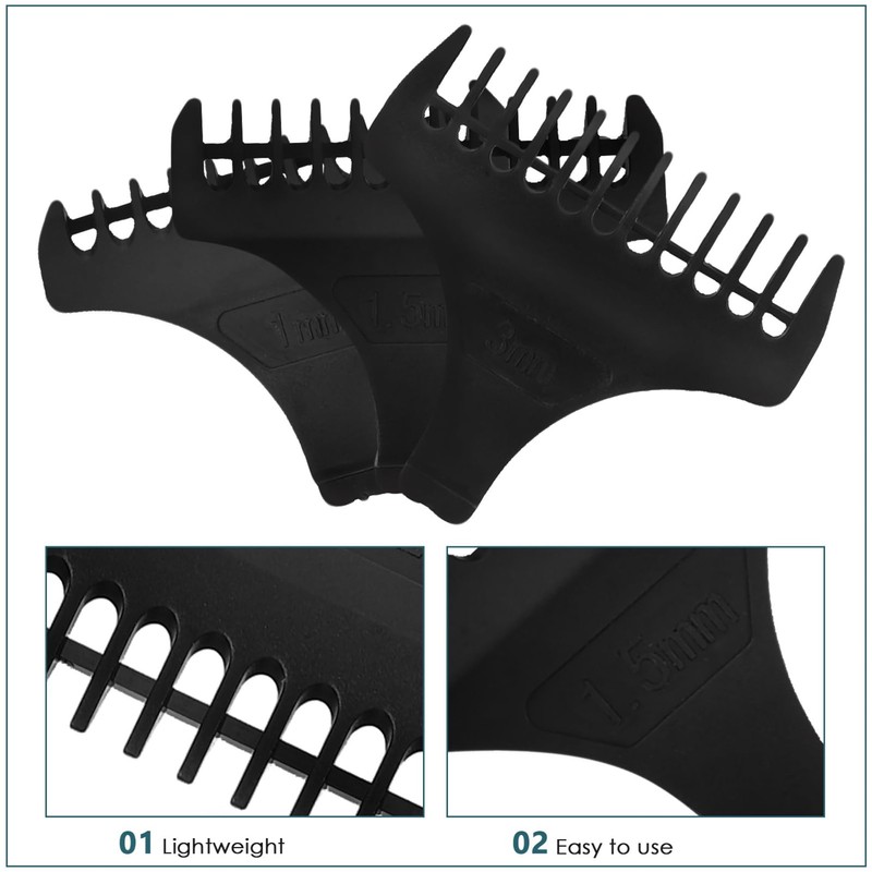 Healeved Hair Clipper Guard 1 Set Cutting Guides 3mm 1.5mm