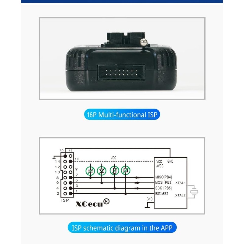 DollaTek T48 Mini Pro Universal USB Programmer with 10 Adapters