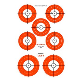 Perfect Strike ARCHERY Targets. ORANGE OPS No. 007 Heavy Paper Targets. Great for practice outdoors or at the range. 12" x 18" (12 Targets)