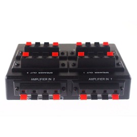 2 in to 4 out speaker selector / switcher *Push type terminal type