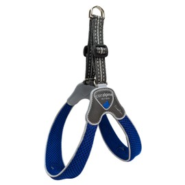 Coralpina Italian Design High Quality Soft Airmesh Dog Puppy Harness Medium Electric Blue