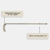 Innovative Brent Swing Arm Window Curtain Rod, Nickel - 1/2"