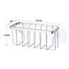 SHFKS Chrome Sink Caddy - Sponge Holder for Dish, Kitchen