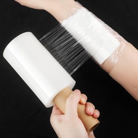 4.7Inch x 492Ft Wrap Plastic Film mit Griff Stretch Wrap Film Industrial Clear Plastic Wrap für Ice Tattoo Pallet Wrap Moving Supplies Shipping