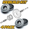 HD Switch 2 Sets - Front Wheel Rebuild Bearings for
