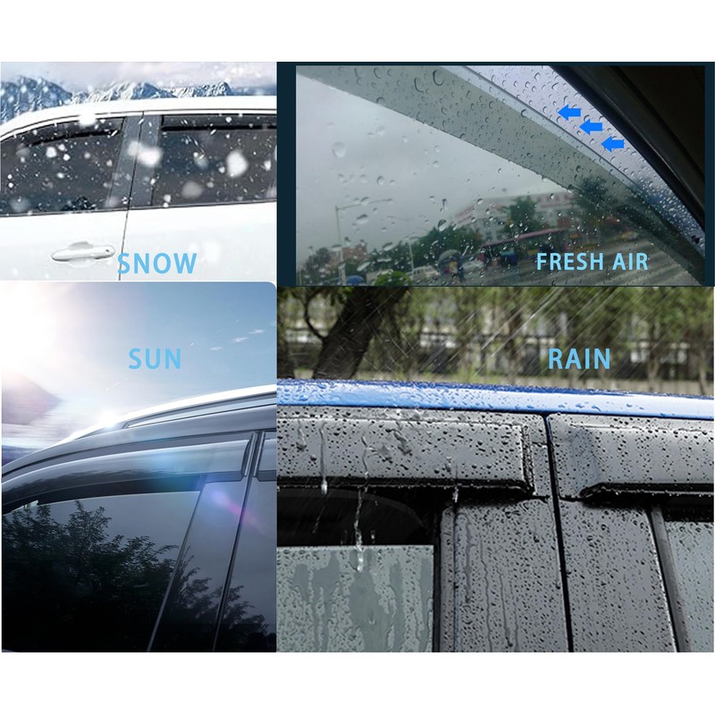 LIKDIKDIK Tape On Window Visor Compatible with 2022 2023 2024