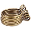 Curtain Rings with Eyelet - 2.3" Metal Ring for Curtain