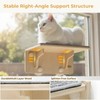 Pecute 2-in-1 Cat Window Perch & Wall Shelves, Cat Hammock
