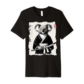 Samurai Koala Warrior Japanese Culture Art Ukiyo-e Premium T-Shirt