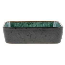 BITZ Casserole Dish 19 x 14 x 5.3 cm Black/Green