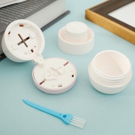 Pill Cutter, 4 in 1 Pill Crusher Splitter Grinder, Portable Pill Crusher Cutter for Small or Large Pills, Pill Organizer Pill Splitter for Purse Pocket to Crushes Pills,Vitamins,Tablets,Supplements