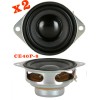 Dayton Audio TWO Dayton Audio CE40P-8 1-1/2" Mini Speakers Wired