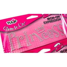 Tulip Glam-It-Up Iron-On Lot of 4 Glass Crystal Expression Designs Discontinued