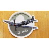 Spitfire Sticker WWII Plane Decal. Vintage Aircraft