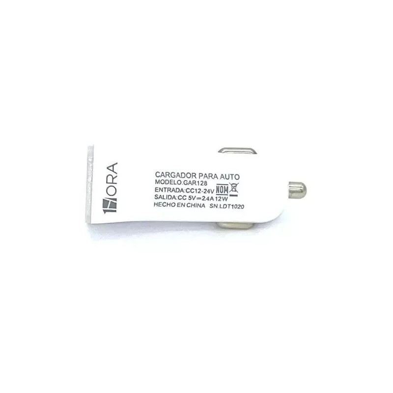 Total Supplier Cargador Automóvil 2.4a Doble Usb Carga Rapida 12w