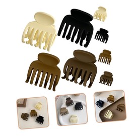 IWOWHERO 8pc Girls Hair Accessories Set Classic Claw Jaw Clips for Women Hair Clips for Boys and Girls Roller Jaw Clamps