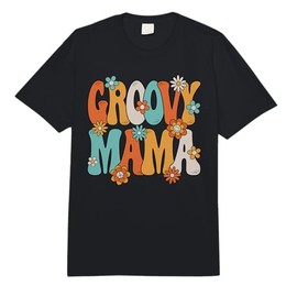 Groovy Mama 70s Hippie Theme Party Outfit 70s Costume Women Comfort Colors Adult Heavyweight T-Shirt