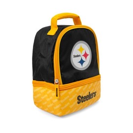 Pro Specialties Group Pittsburgh Steelers Lunch Box, Insulated Cooler Bag, black, one size