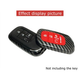 REPROTECTING ABS Rubber Key Fob Cover Compatible with (5 Buttons) 2022-2025 Honda Accord Civic HR-V CR-V Pilot Sport SI EX EX-L Touring (2pcs Black+Key Chain, ABS/5 Buttons)