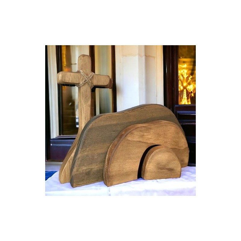 2024 New Empty Tomb Easter Decor Easter Resurrection Scene and