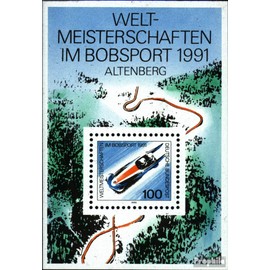 FRD (FR.Germany) block23 (complete.issue) unmounted mint/never hinged ** MNH 1991 Bob-WM (Stamps for collectors) Winter sports (skiing/ice hockey/bobsleigh ...)