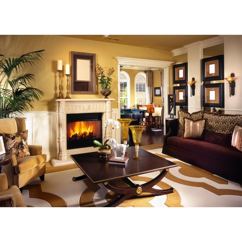 BELECO 7x5ft Fabric Luxury Living Room Backdrop Modern House Interior