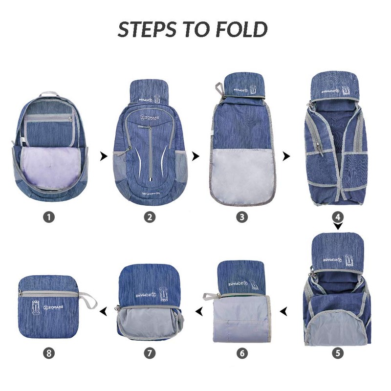 25L Ultralight Packable Backpack - Small Foldable Hiking Backpacks Water