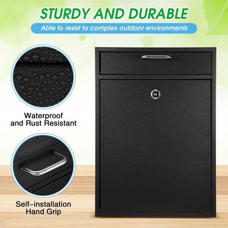 Yaocom Locking Mailbox with Key for Outdoor 16.2 x 11.2