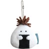 Ippinsha Gyutto Onigiri-san Kombu Onigiri-san Mascot Plush Mini with Chain