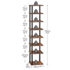 HOOBRO Vertical Shoe Rack, 8-Tier Narrow Shoe Shelf, Shoe Storage
