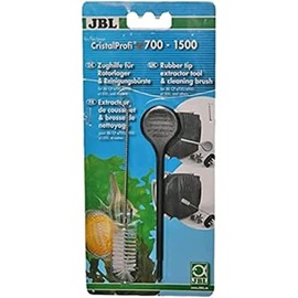JBL CPe Rubber tip extractor tool & Cleaning brush, Pulling aid and cleaning brush for impeller bearings in external filters