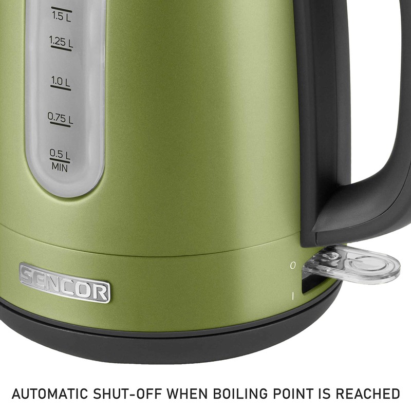 Sencor SWK1770GG 1.7L Stainless Steel Electric Kettle with Lid Safety