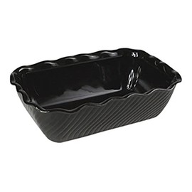 Genware NEV-6968-03 Crock, 2.5 lb., 1.1 kg, 158 mm x 127 mm x 89 mm, Tulip Black