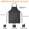Gotega 3 Pack Waterproof Rubber Vinyl Apron Adjustable Bib Apron