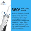 RIGELBLU Cordless Nasal Irrigator Electric Sinus Rinse Kit with 3
